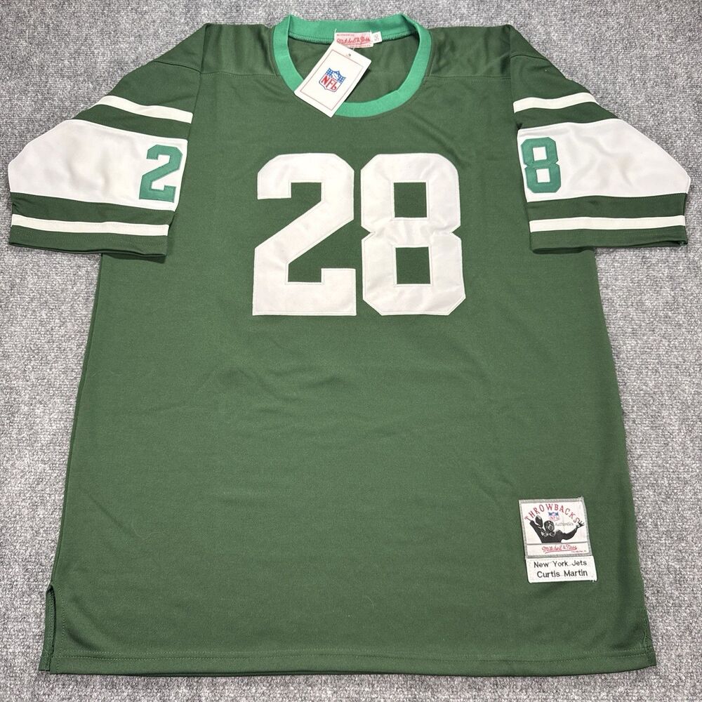 Curtis Martin New York Jets Mitchell And Ness Throwback Jersey 56 3XL BNWT NFL - Picture 6 of 8